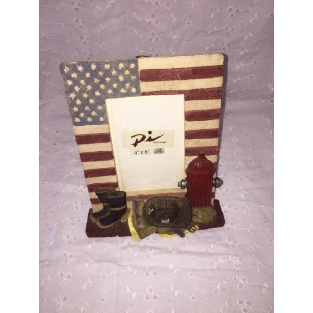 Pi Raised 3D Fire Fighter Photo Frame - Picture 7 of 8